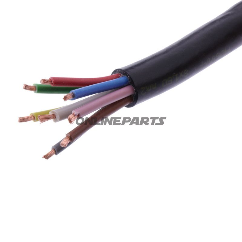 Kabel H05VV-für 8X1.5 schwarz Packung 10 Meter