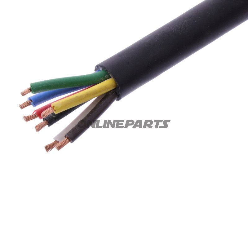 Kabel H05RR-für 7X1.5 schwarz Packung 1 Meter