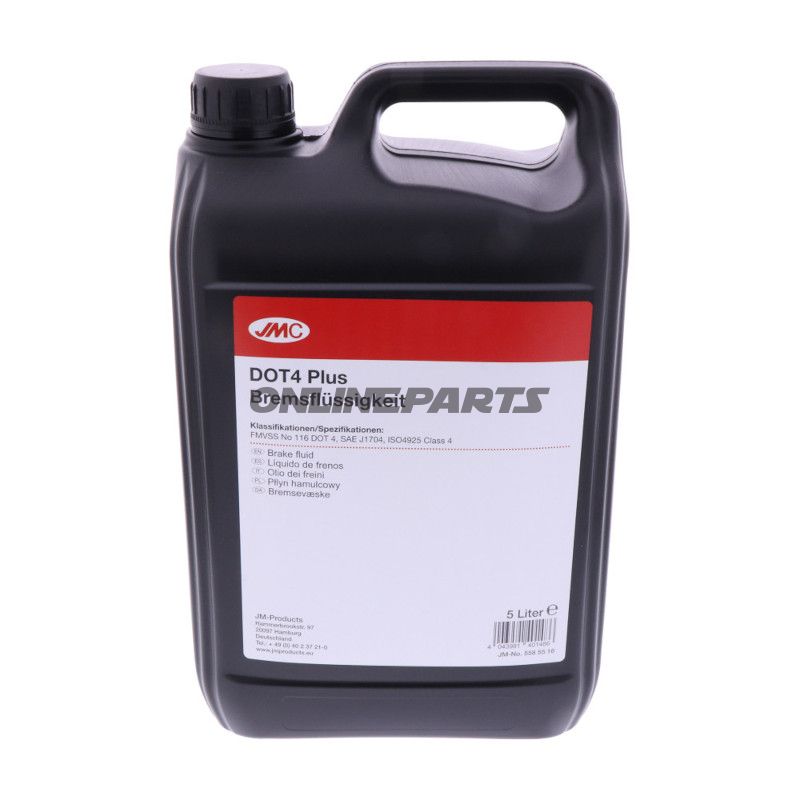 Bremsflüssigkeit DOT 4 Plus 5 Liter JMC