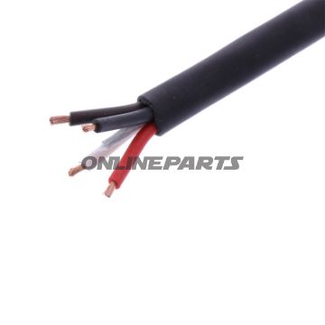 Kabel H05RR-für 4X1.5 schwarz Packung 1 Meter