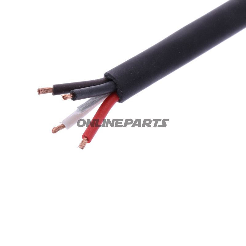Kabel H05RR-für 4X1.5 schwarz Packung 1 Meter