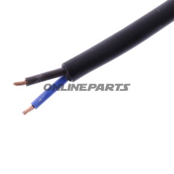 Kabel H05RR-für 2X1.5 schwarz Packung 2.5 Meter