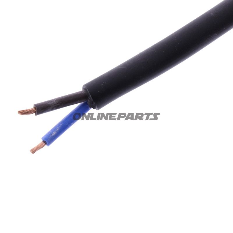 Kabel H05RR-für 2X1.5 schwarz Packung 2.5 Meter