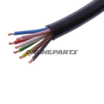 Kabel H05VV-für 8X1.5 schwarz Packung 2.5 Meter