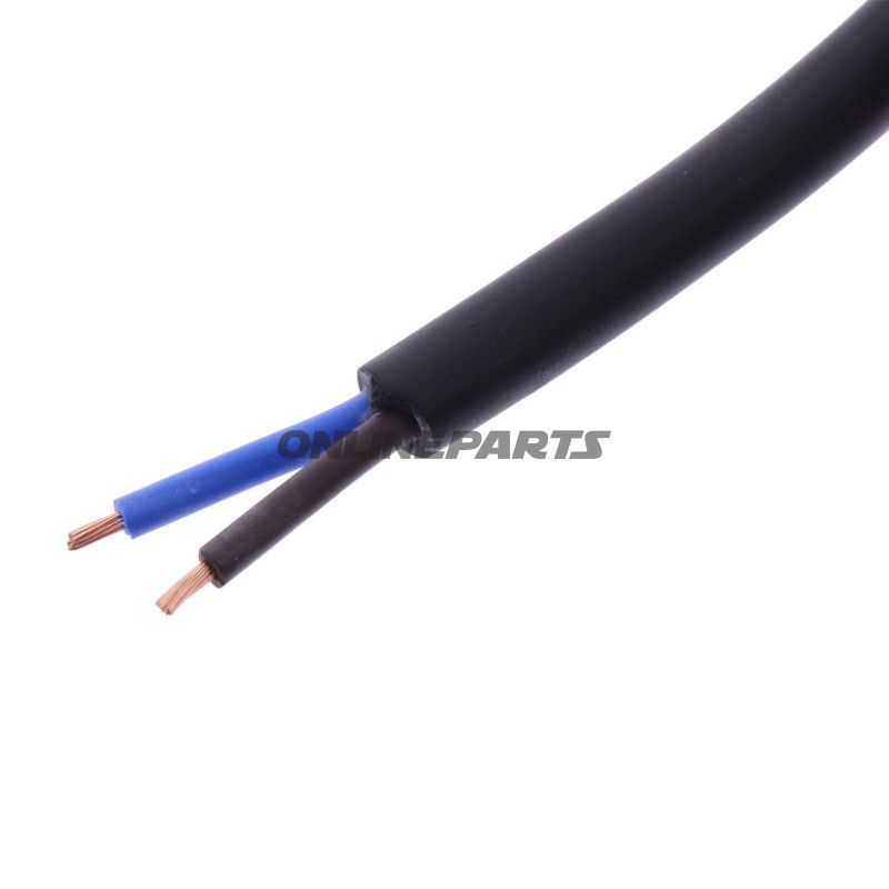 Kabel H05RR-für 2X1.5 schwarz Packung 5 Meter