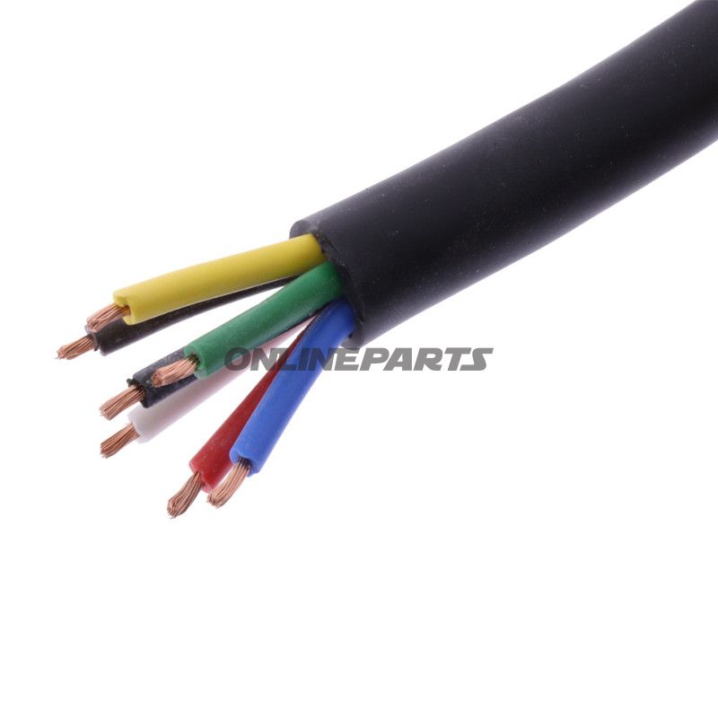 Kabel H05RR-für 7X1.5 schwarz Packung 5 Meter