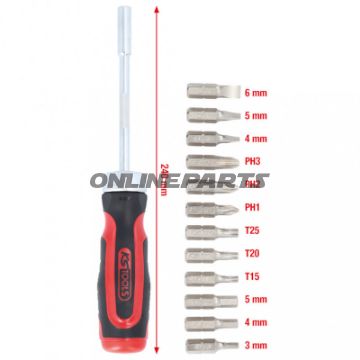 Bit Innensekskant 2MM 25 mm 1/4 = 6,3 mm