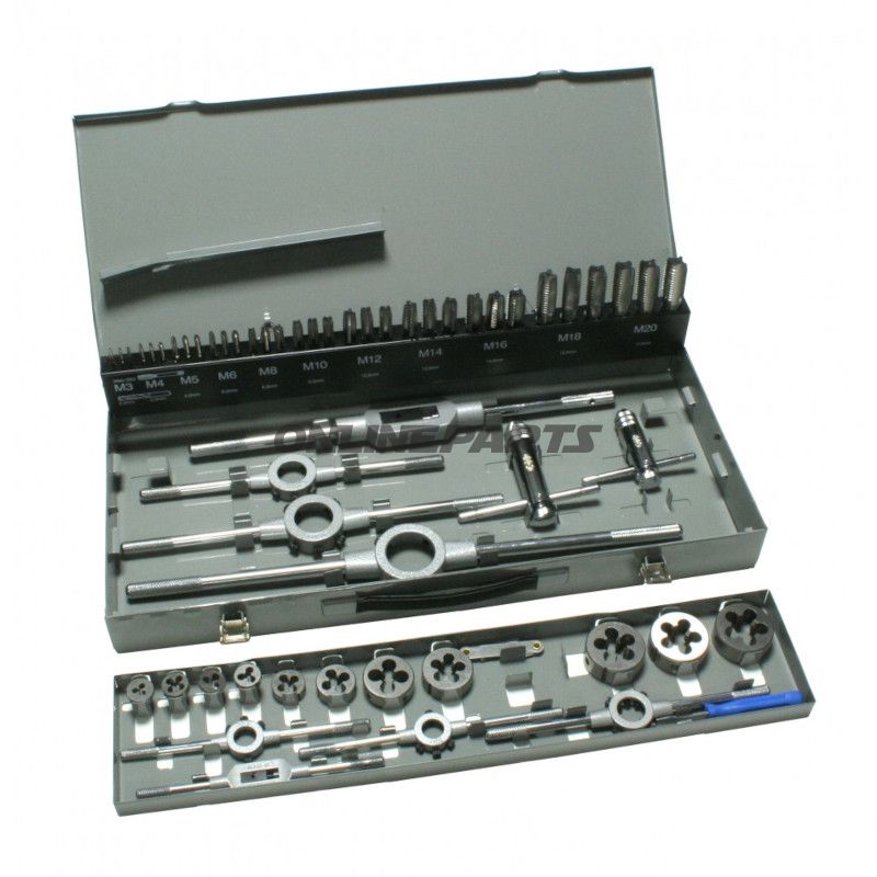 Gewindeschneidwerkzeug Satz 56TLG metrisch M3-M20