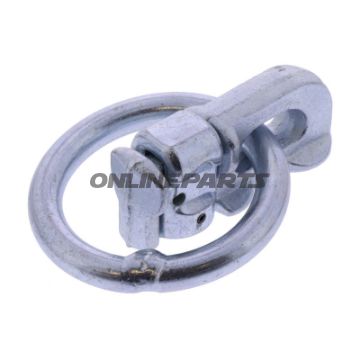 Endbeschlag mit Ring 6ON für Airline Zurrschiene