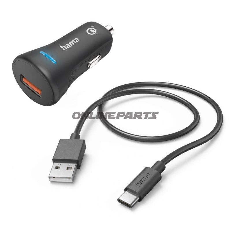 KFZ-LADESET Hama USB-C 3A Quick Charge 3.0