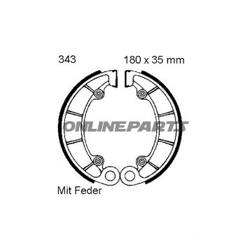 EBC Bremsbacker med fjeder til Honda VT 1100 C
