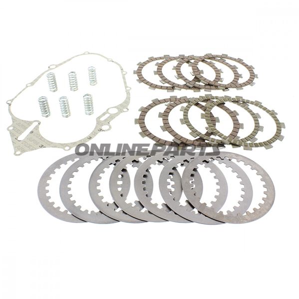 Clutch Repair Kit Trwincluding Plates, Steels, Springs, Gasket til Yamaha TT 600 S