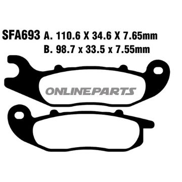 EBC Carbon Scooter Bremseklods til Honda PCX 125 A