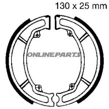 Ebc Bremsebakkeraltn 7860042 til Honda CN 250