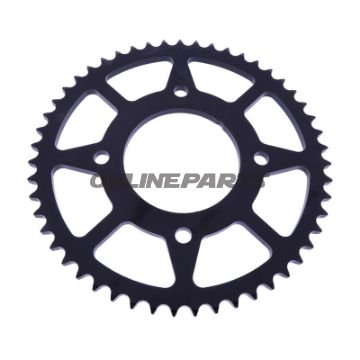 BAGESTE TANDHJUL 51 TAND PITCH 428 SORT INDVENDIG DIAMETER 080 BOLTAFSTAND 110