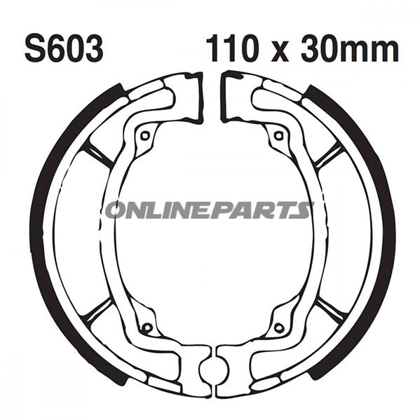 EBC-Bremseklodser med fjeder, gerillet til Suzuki RV 200