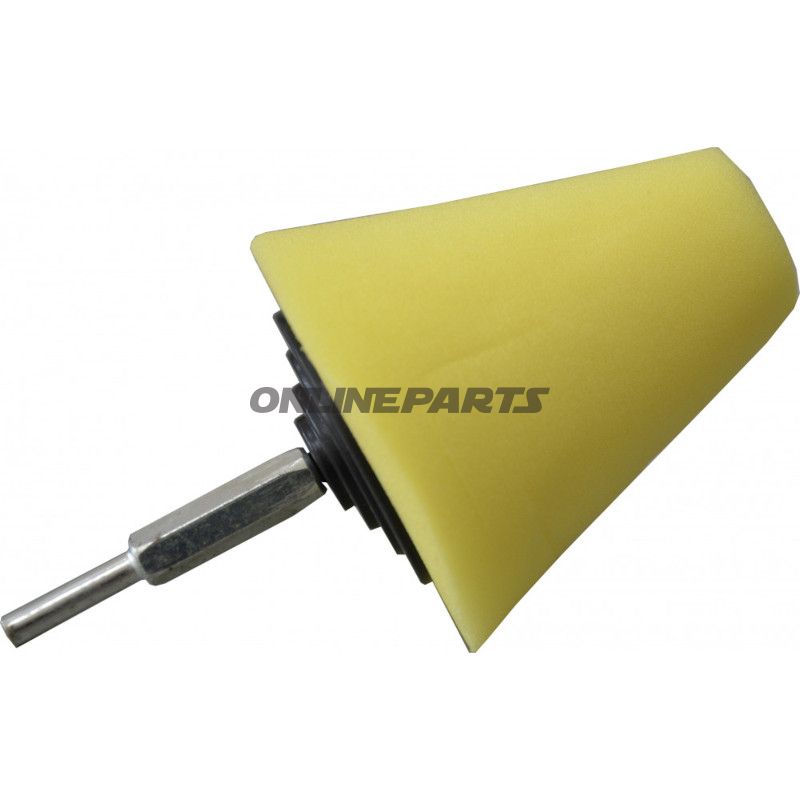 Polierkegel 80 mm gelb mittelhart