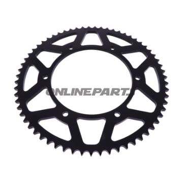 Alu-Kettenrad 63Z Teilung 428 schwarz Esjot Innendurchmesser 136 Lochkreis 156