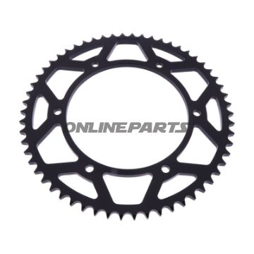 Alu-Kettenrad 58Z Teilung 428 schwarz Esjot Innendurchmesser 136 Lochkreis 156