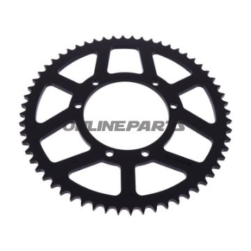 Alu-Kettenrad 54Z Teilung 428 schwarz Esjot Innendurchmesser 136 Lochkreis 156