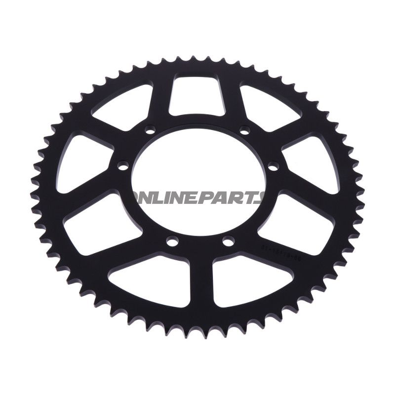 Alu-Kettenrad 54Z Teilung 428 schwarz Esjot Innendurchmesser 136 Lochkreis 156