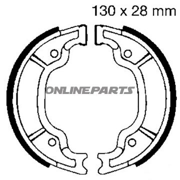 Bremsesko inklusive fjedre EBC eller 7860836 bl.a. Yamaha TT 600