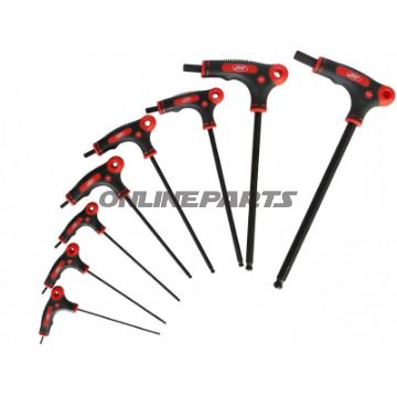 T-Greb Skrue DR 6 Kant Sæt JMP 8-delt 2-10 mm inklusiv Holder