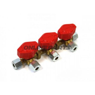 FORDELERBLOK 8 mm A - 3X8MM ANG