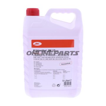 KØLEVÆSKE JM 12++ 5L JMC MED FROSTBESKYTTELSE RØD