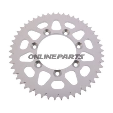 Legering tandhjul 50T pitch 428 sølv