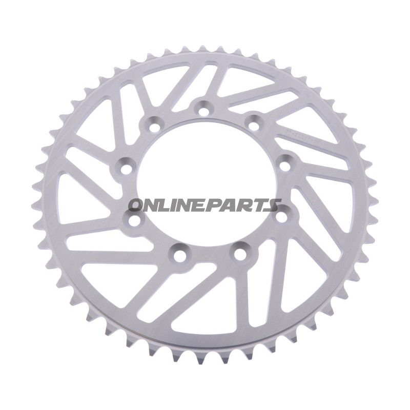 Legering tandhjul 51T pitch 520 sølv