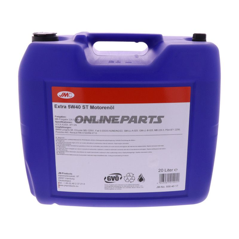 OEL MOT 5W40 ST 20L JMC EKSTRA
