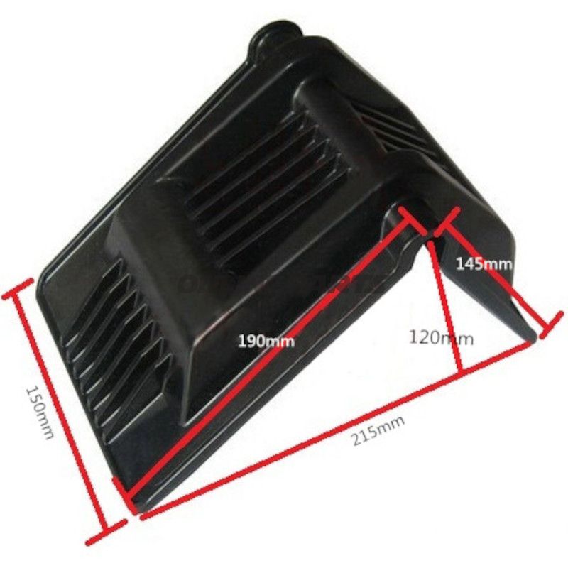 Kantbeskyttelseshjørne XXL 6ON sort 190/150/145 mm