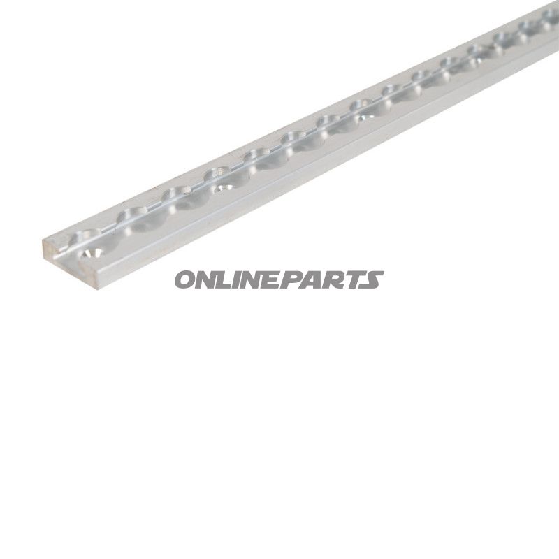 Spændeskinne Airline 6ON aluminium hjørne/1500x34x9.6 mm