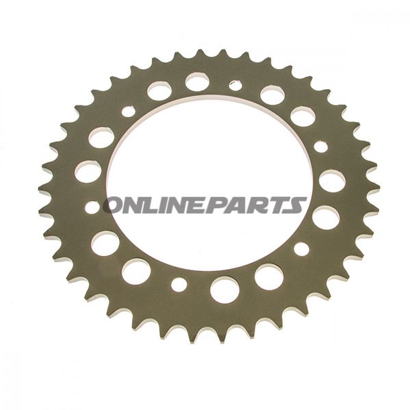 Aluminium tandhjul 40T Deling 520 Sølvesjot Indvendig diameter 126 Bolt cirkel 146 bl.a. Suzuki RM-Z 450