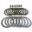 Kobling Aramid EBC lameller + fjedre + skiver bl.a. Kawasaki GPZ 900 R