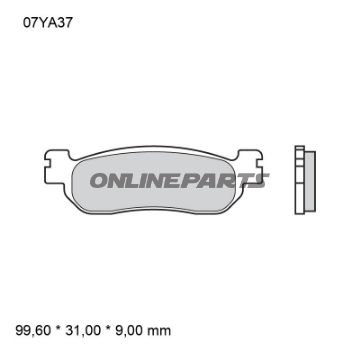 BREMSEKLODSER SINTRET VEJ BAG SP BREMBO Alternativ: 7320609