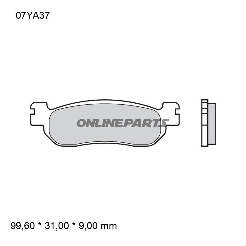 BREMSEKLODSER SINTRET VEJ BAG SP BREMBO Alternativ: 7320609