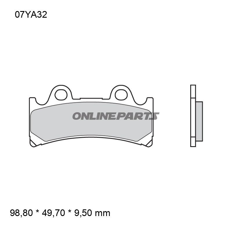 BREMSEKLODSER SINTRET VEJ FORAN SA BREMBO Alternativ: 7328826