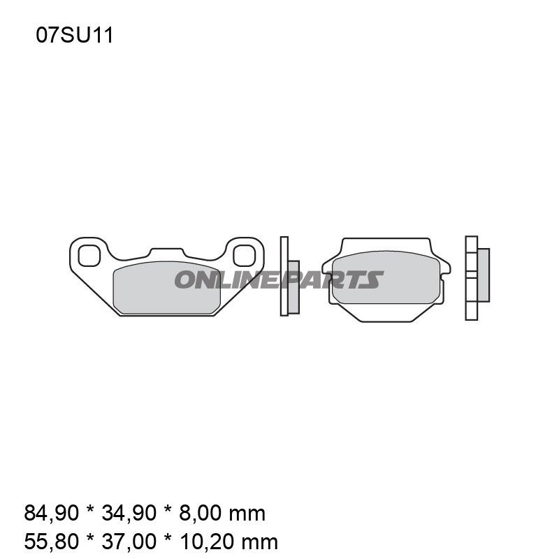 Bremseklods sintret SD Brembo alternativ: 7376601