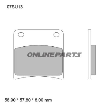 Bremseklods sintret foran SA Brembo Alternativ: 7328669
