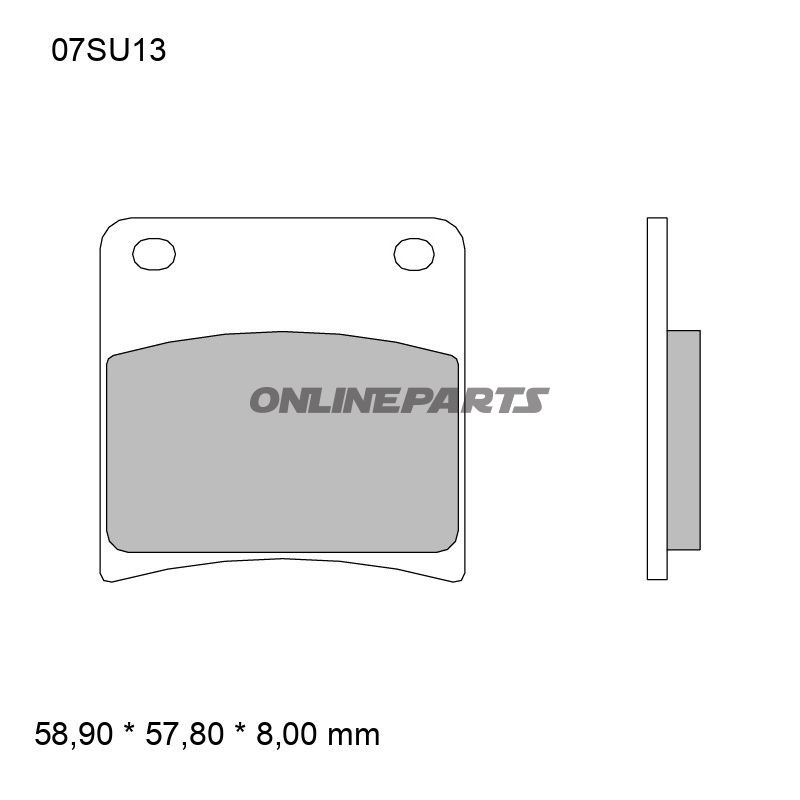 Bremseklods sintret foran SA Brembo Alternativ: 7328669