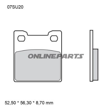 Bremseklods sintret bag SP Brembo Alternativ: 7377617