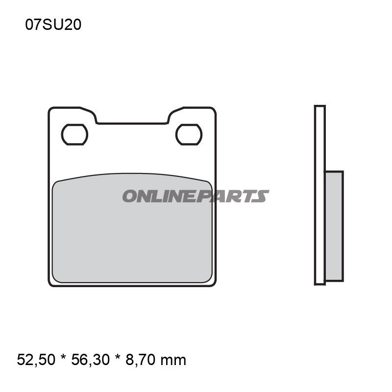 Bremseklods sintret bag SP Brembo Alternativ: 7377617