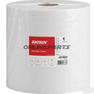 RENGØRING PAPIRRULLE STOR 1230M 23CM WEI