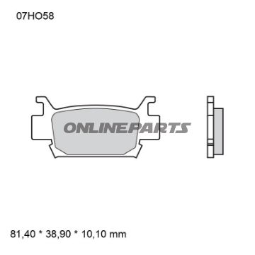 BREMSEKLODSER SINTRET OFF-ROAD SD BREMBO ALTN 7370097