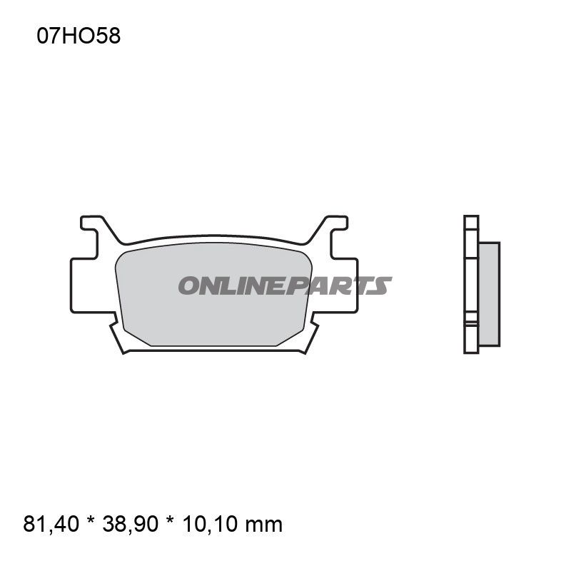BREMSEKLODSER SINTRET OFF-ROAD SD BREMBO ALTN 7370097