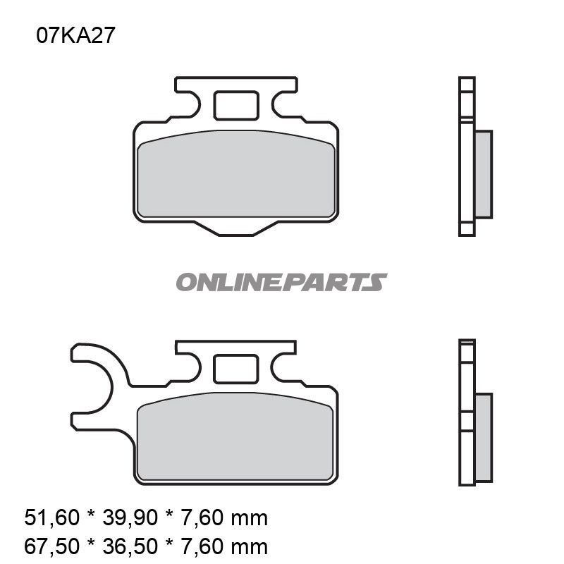 Bremseklods sintret SD Brembo alternativ: 7325582
