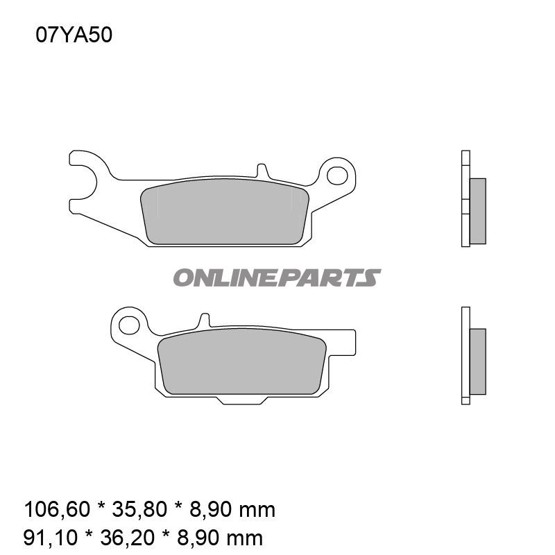 BREMSEKLODSER SINTRET OFF-ROAD SD BREMBO Alternativ: 7321268