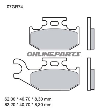 BREMSEKLODSER SINTRET OFF-ROAD SD BREMBO Alternativ: 7322159